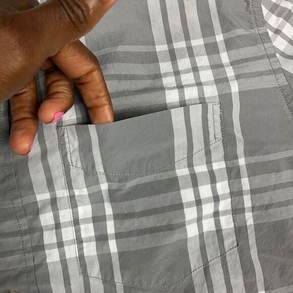 GAP Mens Cotton Button Up Shirt Plaid Long Sleeve Business Casual Top Medium - Picture 2 of 12